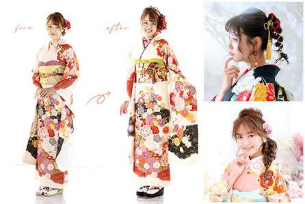 ご自身の振袖をイマドキアレンジに変更OK